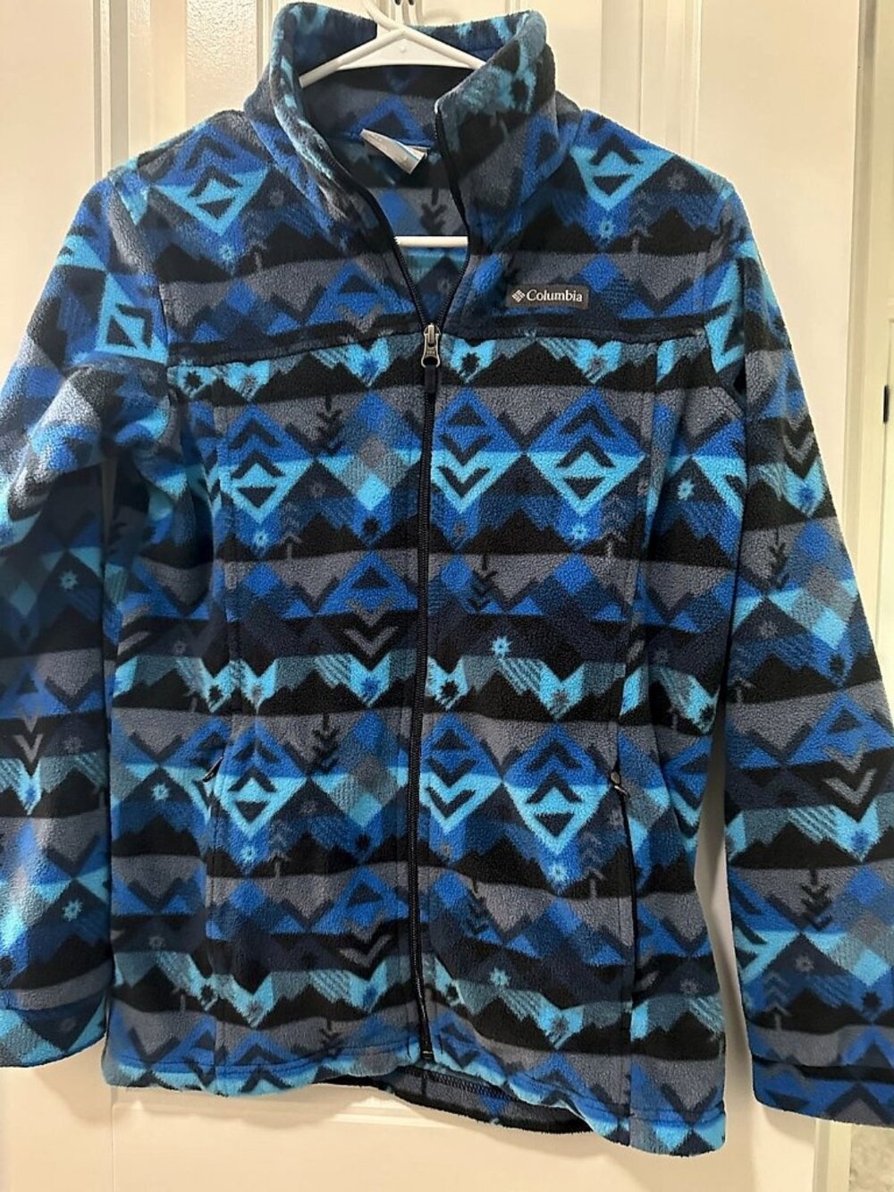 Columbia Kids' Benton Springs Style Full-Zip Fleece Jacket, Mountain Print